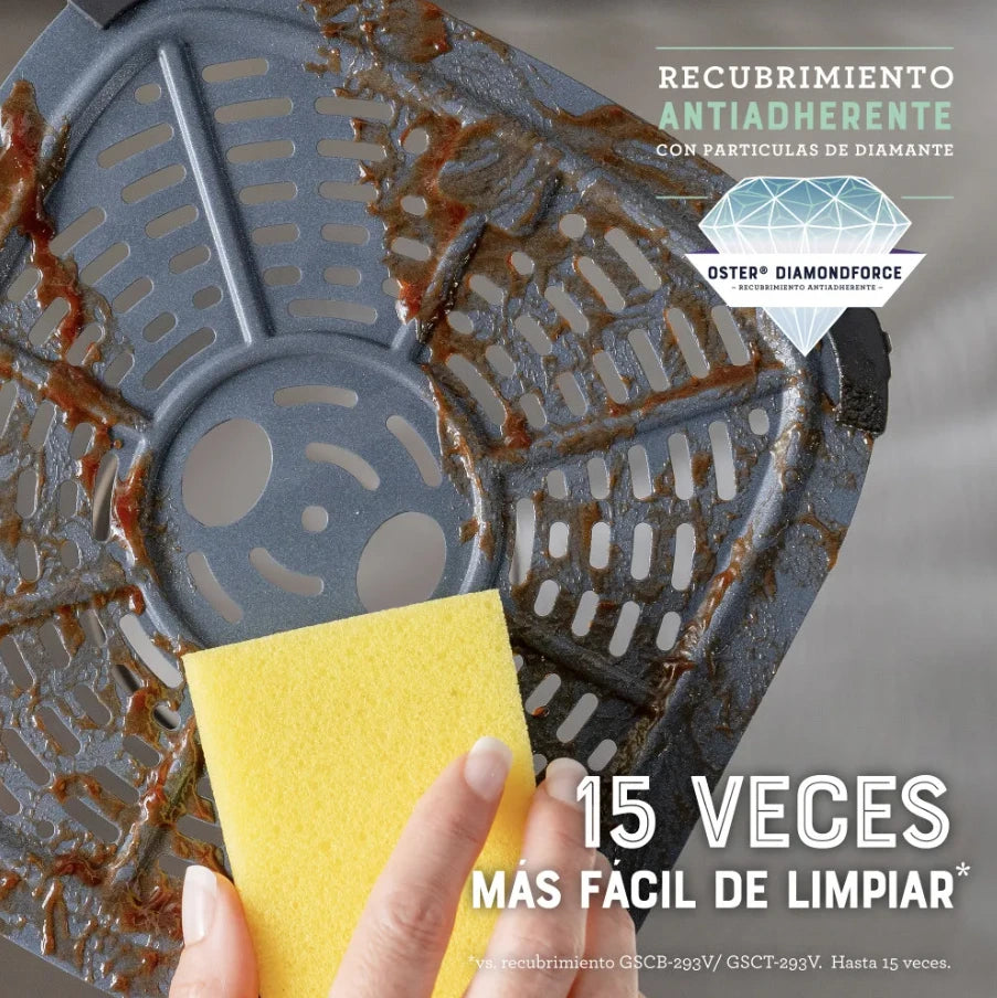 Freidora de aire digital Oster 4L de capacidad CKSTAF40WDDF
