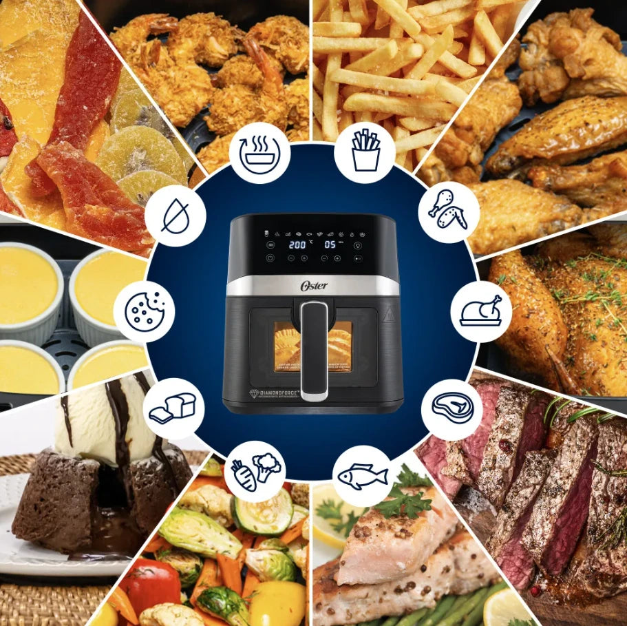 Freidora de aire digital Oster 4L de capacidad CKSTAF40WDDF