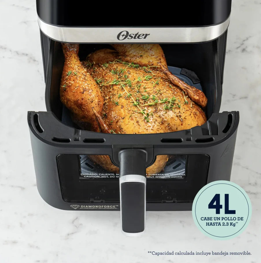 Freidora de aire digital Oster 4L de capacidad CKSTAF40WDDF