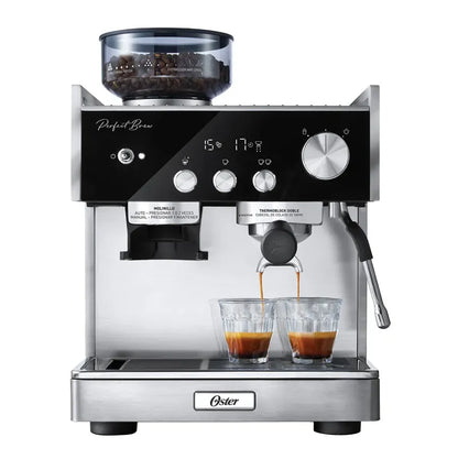 Cafetera Oster Espresso Maxima 2 Bombas de Presión 15 Bares BVSTEM7400