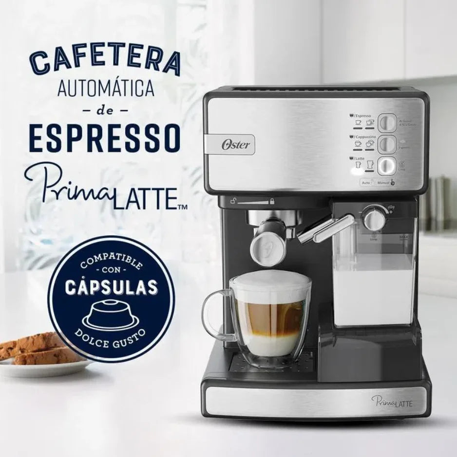 Cafetera Oster Primalatte automatica BVSTEM6603SS