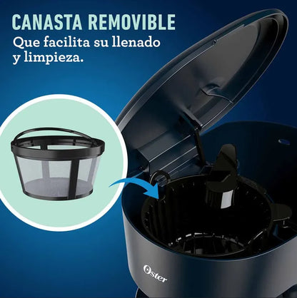 Cafetera 12 Tazas Oster Semi Autimática Filtro permanente