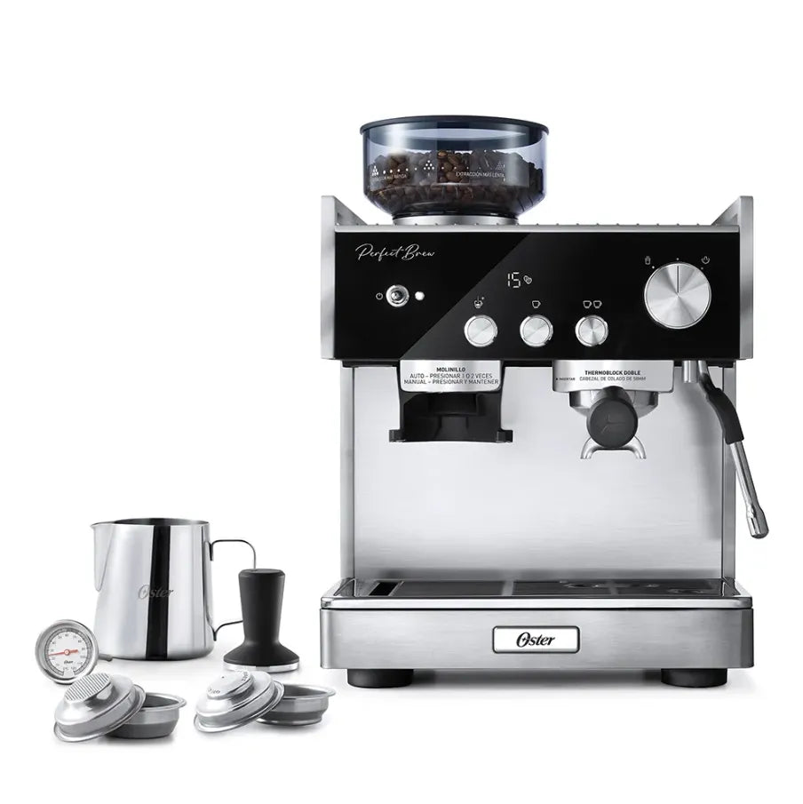 Cafetera Oster Espresso Maxima 2 Bombas de Presión 15 Bares BVSTEM7400