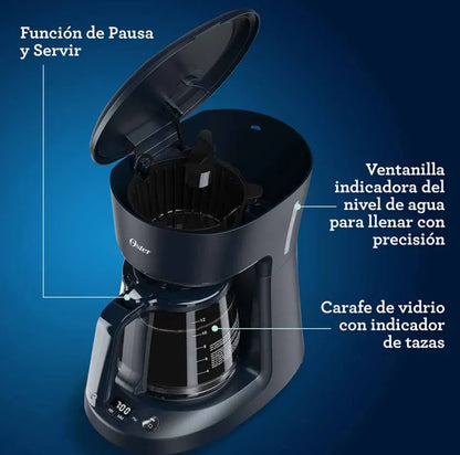 Cafetera Programable Oster 12 Tazas Auto Apagado BVSTDCP12B