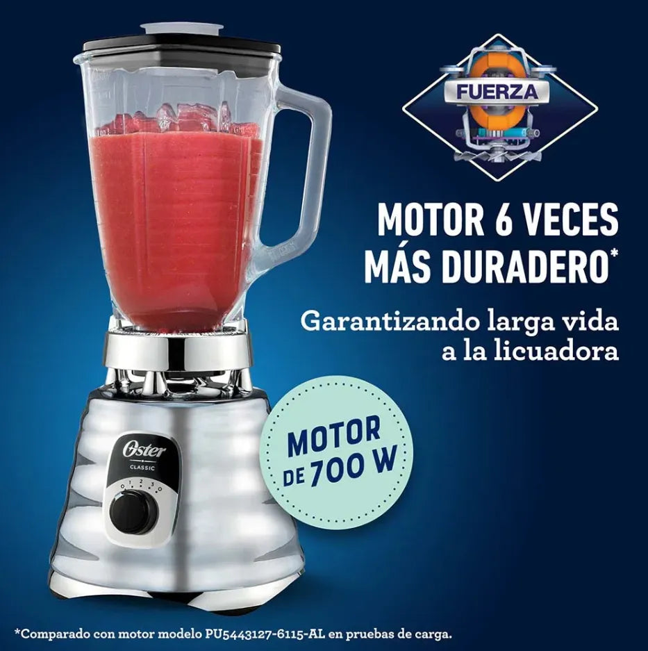 Licuadora Oster Tradicional Clasica Vaso De Vidrio 700w