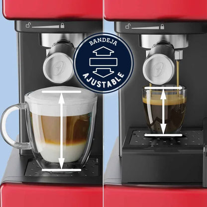 Cafetera Automática De Espresso Roja Oster Primalatte BVSTEM6603R