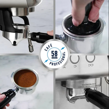 Cafetera Para Espresso Oster 15 Bares Molino Integrado BVSTEM7300